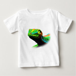 Gecko Lizard Rainbow Colours Baby T-Shirt