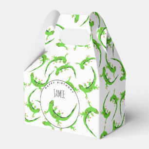 Gecko Lizard Reptile Birthday Party Favour Box