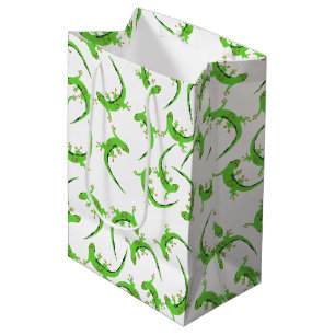 Gecko Lizard Reptile Pattern Medium Gift Bag