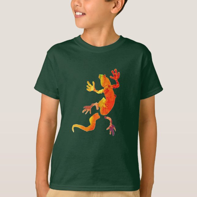 Gecko lizard wildlife eco reptile T-Shirt (Front)