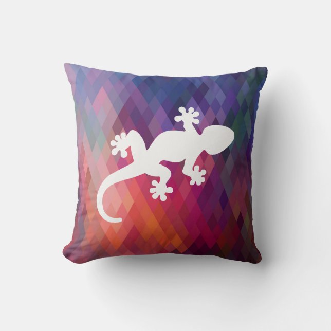 Gecko Lizards Sign Cushion (Front)