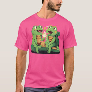 Gecko Love Ice Cream by Tobe Fonseca T-Shirt