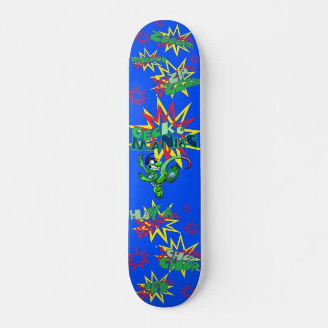 Gecko Maniac Skateboard (Front)