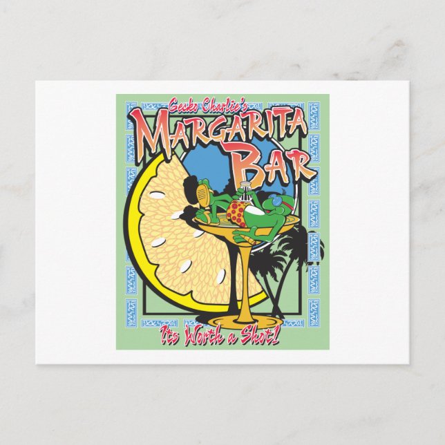 Gecko-margarita-LIMEDESIGN Postcard (Front)