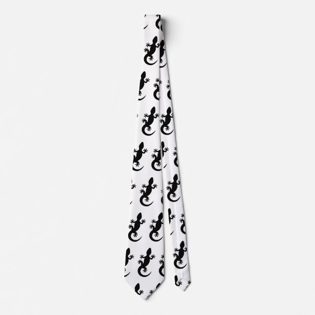 Gecko noir tie (Front)