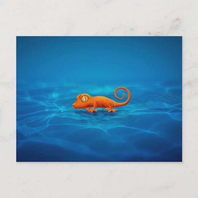 Gecko Postcard (Front)