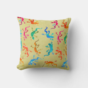 Gecko reptile eco nature cushion