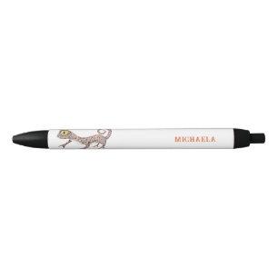 Gecko Reptile Personalized Black Ink Pen