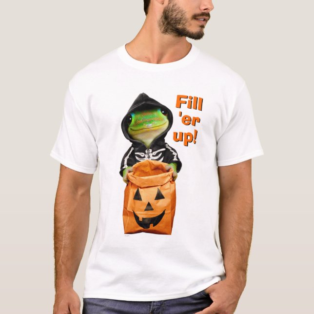 Gecko Skeleton T-Shirt (Front)