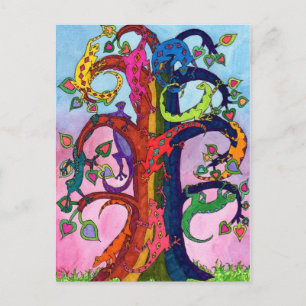 Gecko Tree of Life Postcard