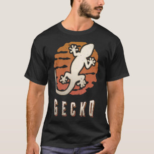 Gecko Vintage Retro Classic Animal Sunset T-Shirt