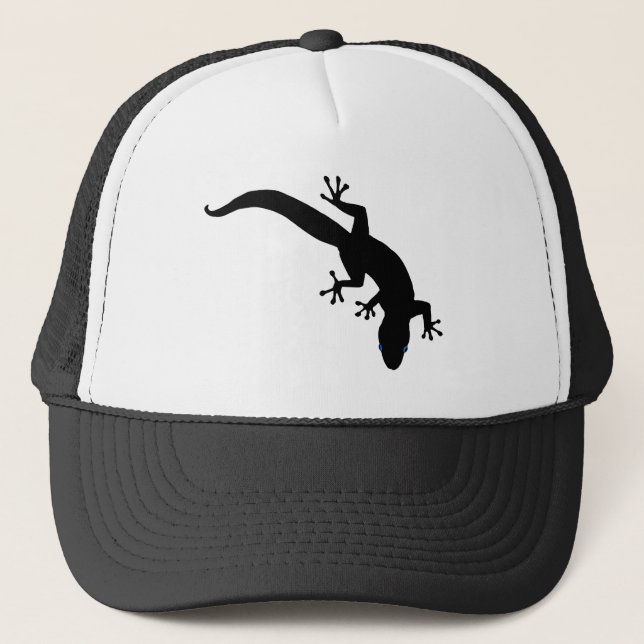 GECKO White Outline Trucker Hat (Front)