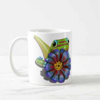 Gecko with Zinnia Coffee Mug