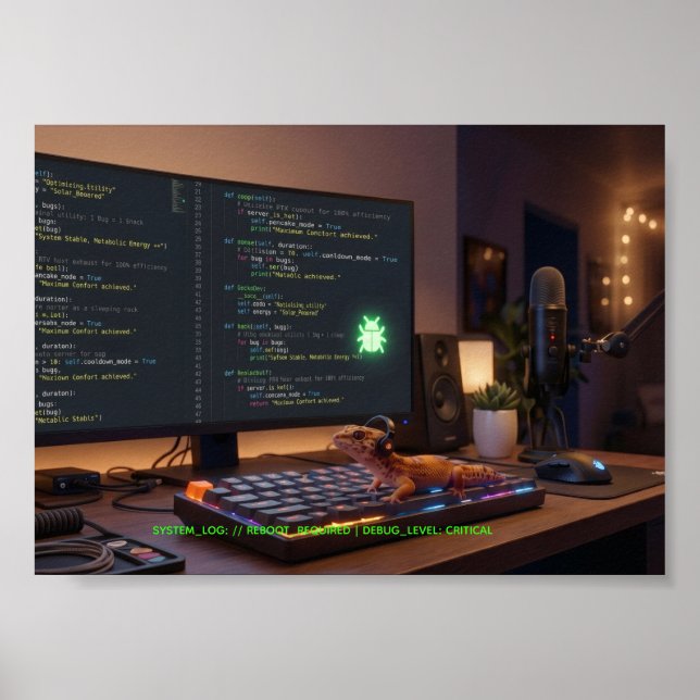 GeckoDev // Cyberpunk Debugger Universal Station P Poster (Front)