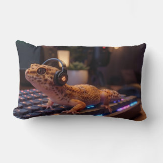 GeckoDev // Cyberpunk Programmer Lumbar Pillow 