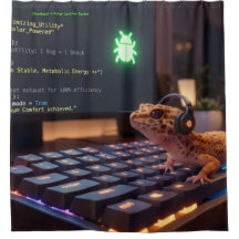 GeckoDev Personalised Cyberpunk Programmer Shower 