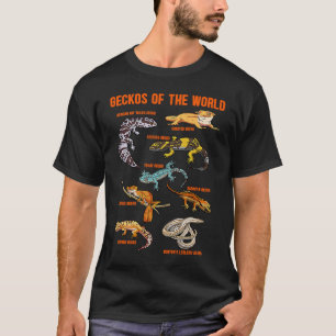 Geckos Animals of the World Crested Leopard Gecko T-Shirt