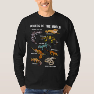 Geckos Animals of the World Crested Leopard Gecko  T-Shirt