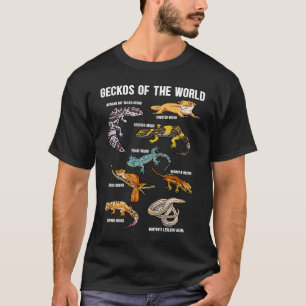 Geckos Animals of the World Crested Leopard Gecko  T-Shirt