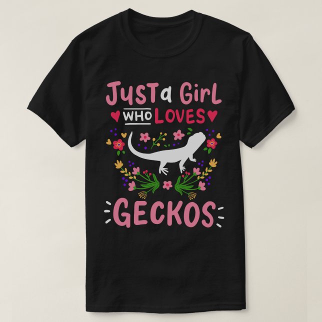 Geckos Lizard Gecko Lover T-Shirt (Design Front)