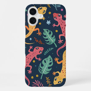 GECKOS PATTERN iPhone 16 PLUS CASE