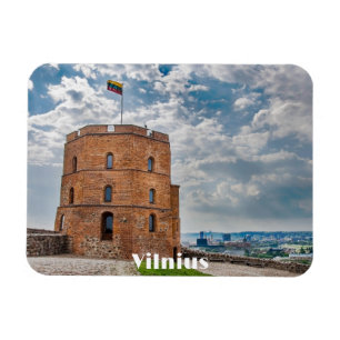 Gediminas tower in Vilnius, Lithuania Magnet
