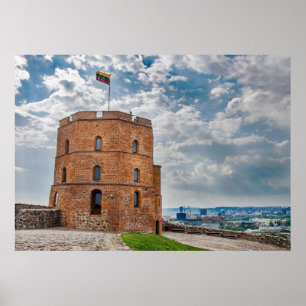 Gediminas tower in Vilnius, Lithuania Poster