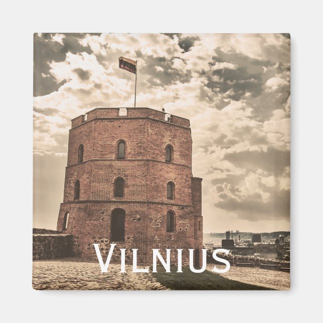 Gediminas tower of Vilnius Magnet (Front)