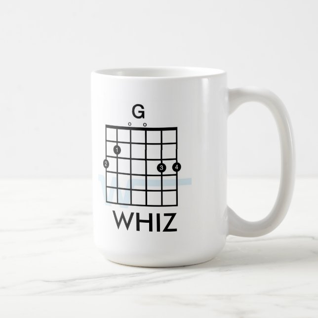Gee Whiz Guitar Mug (Right)