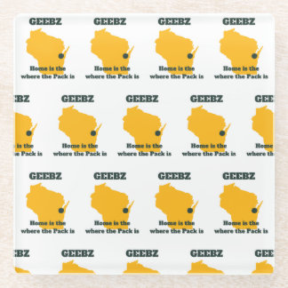 Geebz Green Bay Glass Coaster! Coaster
