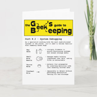 Geek Beekeeping (Debugging) - Greeting Cards