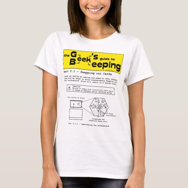 Geek Beekeeping (Swapping Cards) - White T-shirt (Front)