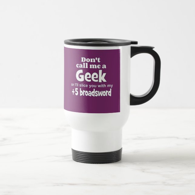 Geek broadsword wf travel mug (Right)