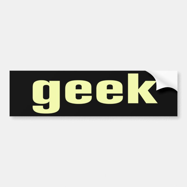 Geek Bumper Sticker (Front)