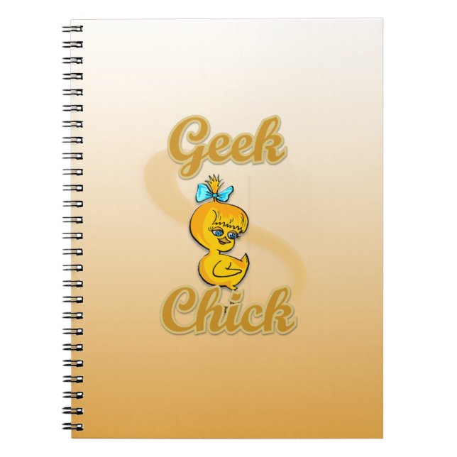 Geek Chick Spiral Notebook (Front)