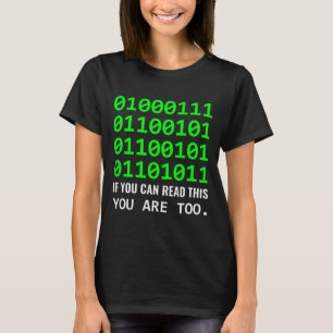 Geek Computer Binary Code Software Developer  T-Shirt