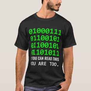 Geek Computer Binary Code Software Developer  T-Shirt