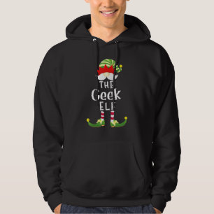 Geek Elf Group Christmas Pajama Party Hoodie