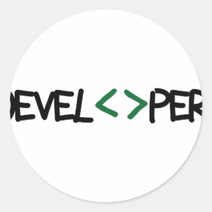 Geek / Gaming Classic Round Sticker