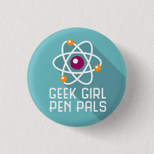 Geek Girl Pen Pals "Atom" Pin
