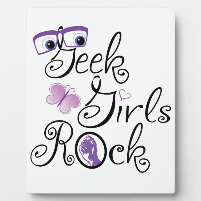 Geek Girls Rock Plaque (Front)