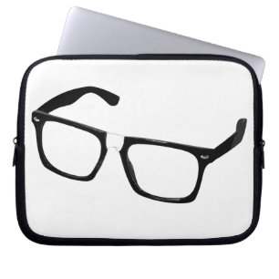Geek glasses laptop sleeve