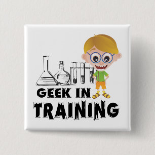 Geek in Training Chemistry 15 Cm Square Badge
