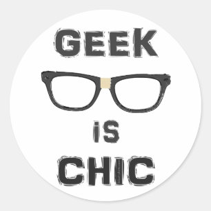 Geek is Chic Classic Round Sticker