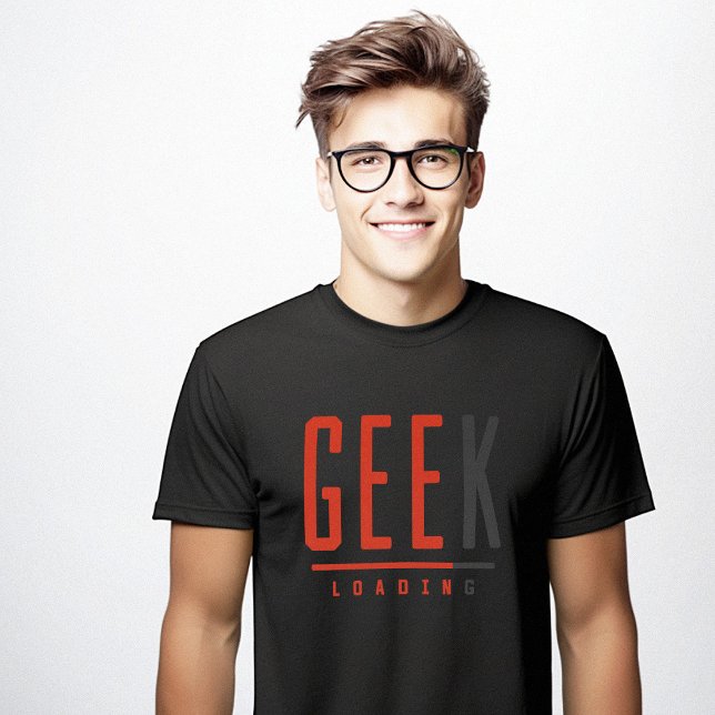 Geek Loading Self Admiration Clever T-Shirt (Geek Loading Self Admiration Clever T-Shirt)