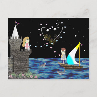 Geek Love Old Game School Postcard