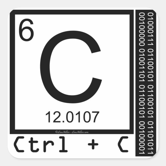 Geek Me! Carbon Copy Square Sticker (Front)
