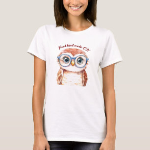 Geek Nerd Bird  T-Shirt
