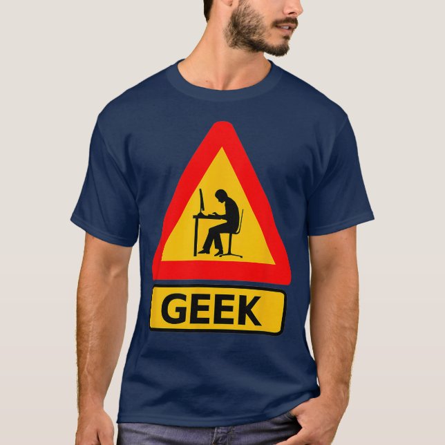 Geek Nerd Computer Gamer Linu Hacker T-Shirt (Front)