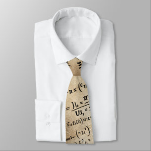 Geek Nerd Math Equations Math Teacher Tie